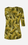 Womens One-Shoulder Fluid Printed Tops