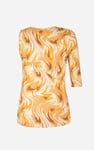 Womens One-Shoulder Fluid Printed Tops