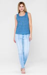 Wave Printed Vest Tank Top