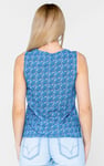Wave Printed Vest Tank Top