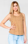 Wave Printed Vest Tank Top
