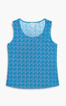 Wave Printed Vest Tank Top