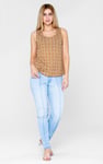 Wave Printed Vest Tank Top