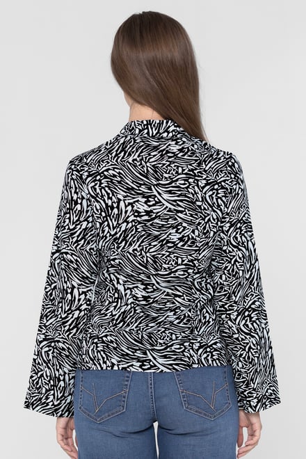 Tie Open Front Viscose Blouse