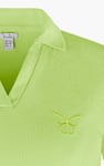 Waffle V-Neck Cropped Polo