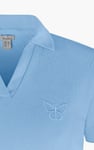 Waffle V-Neck Cropped Polo