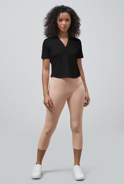 Black V-Neck Polo Shirt