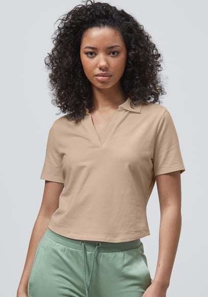 V-Neck Polo Shirt
