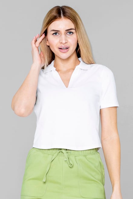 V-Neck Polo Shirt