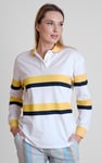 Women's Rugby Polo With Contrast Stripes