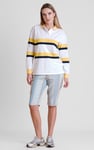 Women's Rugby Polo With Contrast Stripes