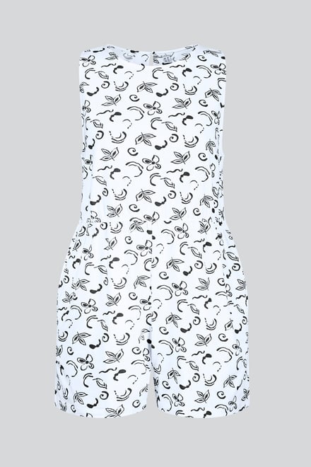 Sleeveless All Over Print Playsuit