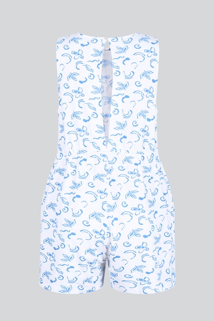 Sleeveless All Over Print Playsuit