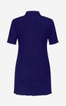 Ribbed Textured Slim Fit Polo Shirt