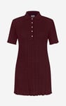 Ribbed Textured Slim Fit Polo Shirt