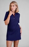 Ribbed Textured Slim Fit Polo Shirt