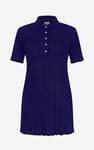 Ribbed Textured Slim Fit Polo Shirt