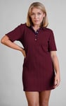 Ribbed Textured Slim Fit Polo Shirt