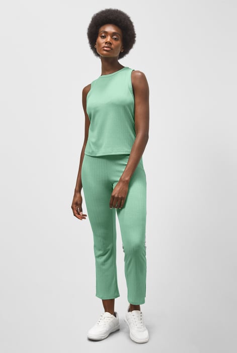 Green Comfortable Ribbed Lounge Set