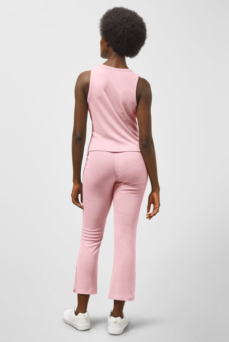 Pink Comfortable Ribbed Lounge Set