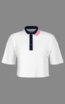 Twin Tipped Collar Cropped Polo Shirt