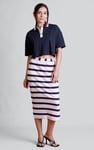 Twin Tipped Collar Cropped Polo Shirt