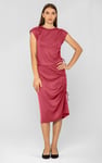 Ruched Drawstring Top & Skirt Set