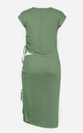 Ruched Drawstring Top & Skirt Set