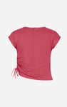 Ruched Drawstring Top & Skirt Set
