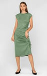 Ruched Drawstring Top & Skirt Set