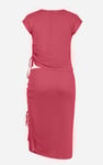 Ruched Drawstring Top & Skirt Set