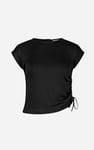 Ruched Drawstring Top & Skirt Set
