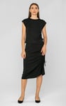 Ruched Drawstring Top & Skirt Set