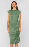 Ruched Drawstring Top & Skirt Set