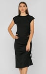 Ruched Drawstring Top & Skirt Set