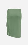 Ruched Drawstring Top & Skirt Set