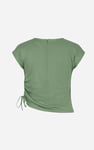 Ruched Drawstring Top & Skirt Set