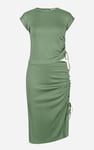 Ruched Drawstring Top & Skirt Set