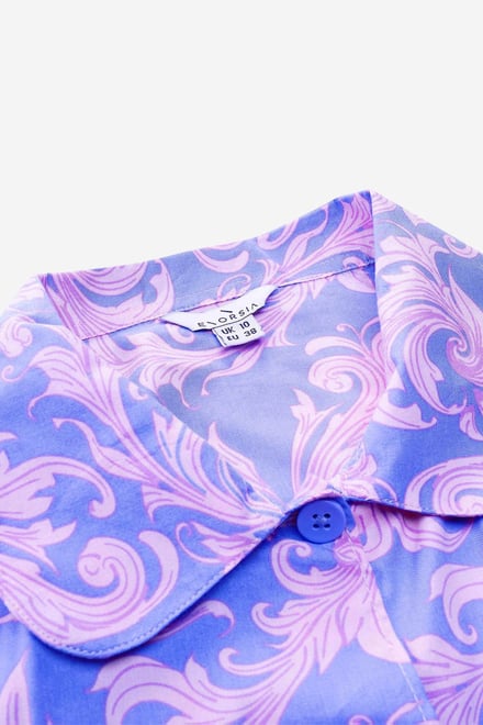 Printed Woven Shirt & Shorts Set