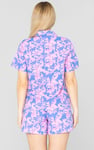 Printed Woven Shirt & Shorts Set