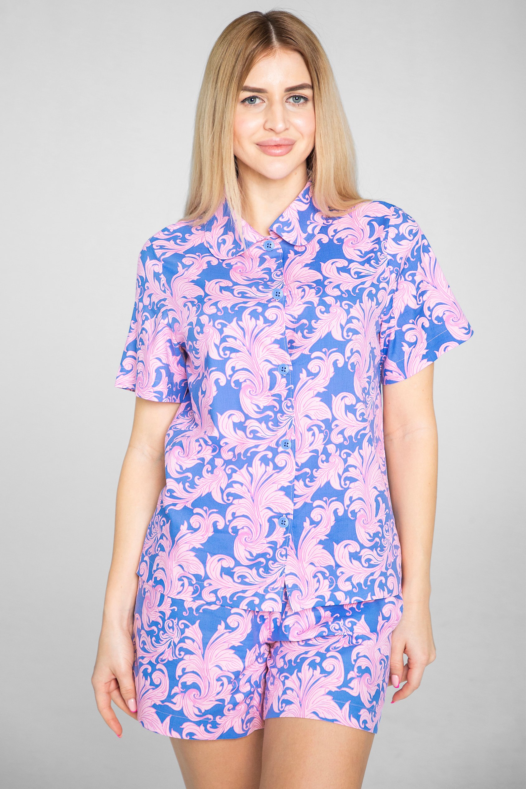 Printed Woven Shirt & Shorts Set