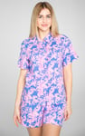 Printed Woven Shirt & Shorts Set