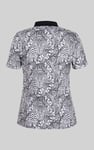 Zebra Print Short Sleeve Polo Shirt