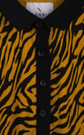 Zebra Print Short Sleeve Polo Shirt