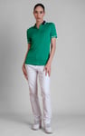Women's Contrast Collar Jersey Polo Shirt