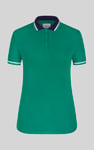 Women's Contrast Collar Jersey Polo Shirt