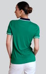 Women's Contrast Collar Jersey Polo Shirt