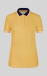 Women's Contrast Collar Jersey Polo Shirt