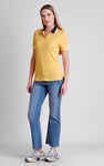 Women's Contrast Collar Jersey Polo Shirt