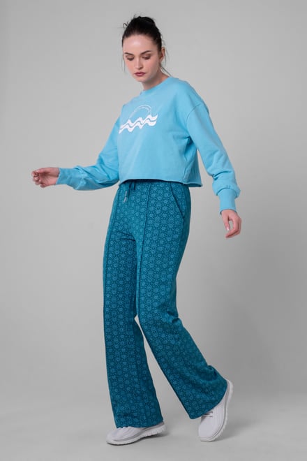 Womens Pleated Wide Leg Trouser